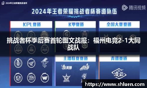 挑战者杯季后赛首轮图文战报：福州电竞2-1大同战队